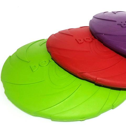 Frisbee Flexible De Caucho 18 Cm De Diámetro Profesional