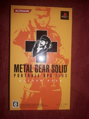 Metal Gear Portable Ops Plus Deluxe Pack Sellado Psp