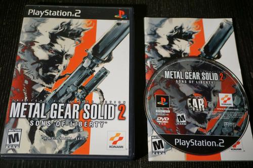 Metal Gear Solid 2 Sons Of Liberty Ps2 Fisico Original!!!