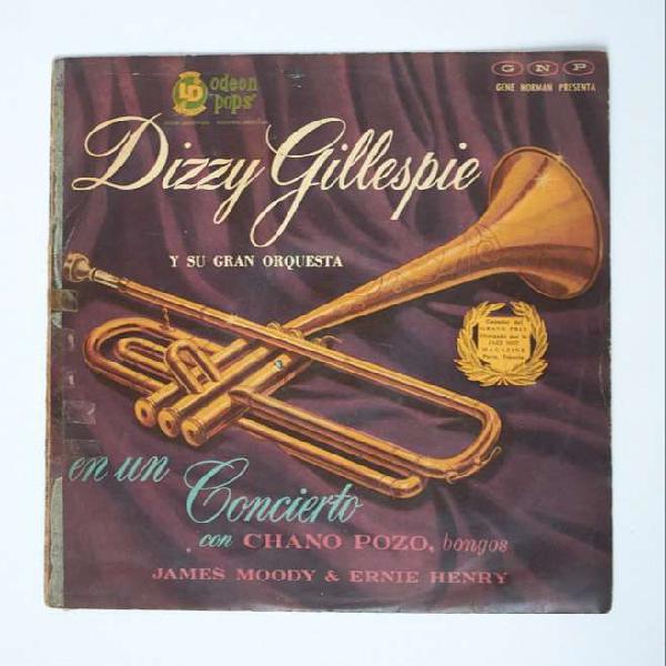 Vinilo Dizzy Gillespie en un concierto con Chano Pozo, James