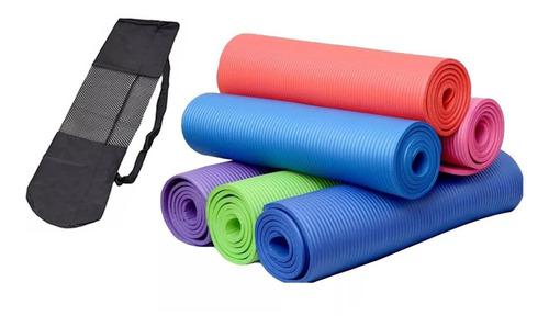 Colchoneta Yoga Mat De Pilates 5 Mm Manta Enrollable + Bolso