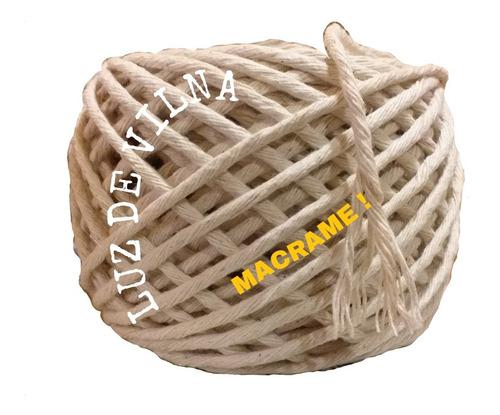 Hilo Macrame Algodon 50m El Esperado! Tejer, Artesanias.