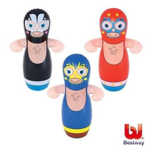 Involcable Puchinball Luchador Bestway 91cm Inflable Colores