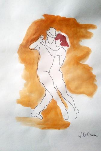 Tango, Técnica Mixta De Josefina Robirosa