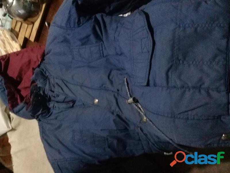 campera reversible azul / bordo talle M