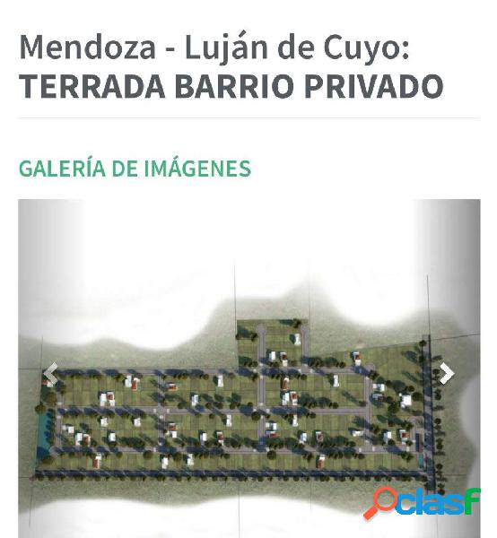 terreno en barrio privado Terrada de Luján de cuyo