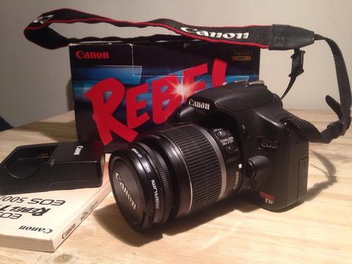 Camara Canon 500d Reflex Digital + Lente 18-55 + Filtro Uv