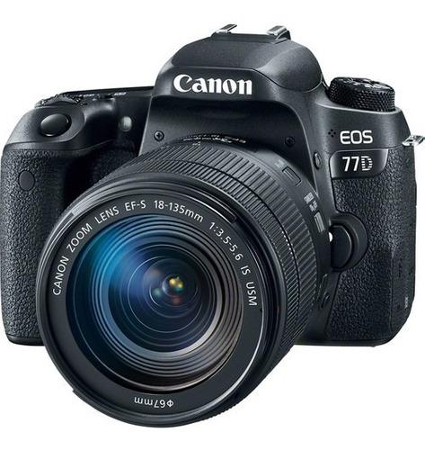 Camara Canon Eos 77d / Lente 18-135 Is Usm + Sd Sandisk 32gb