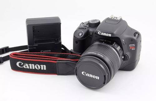 Camara Canon Eos Rebel T2i + Lente Canon 50 Mm 1.8 + Lampara