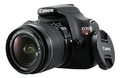 Camara Canon Eos T5 Rebel- Lente 18-55- Correa Y Bolso 162d