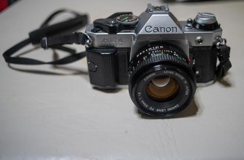 Cámara Canon Ae1 Program + Lente Canon 50mm F/1.8 Funciona