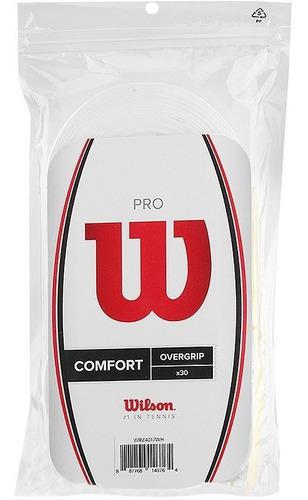 Cubre Grips Wilson Pro Over Confort X 30 U Blancos