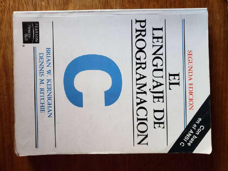 Libro El Lenguaje De Programacion C Kernighan Ritchie 2da