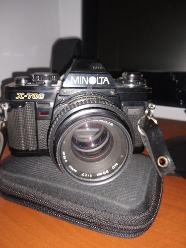 Minolta X-700 Mps+lente Md 50mm+zoom Sigma 35-135+tripode