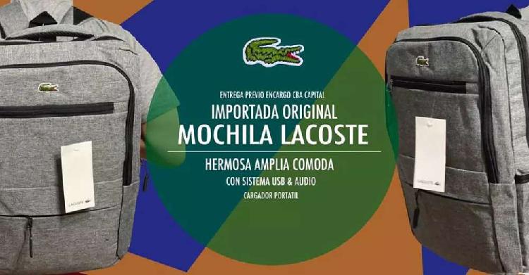 Mochila Lacoste Original