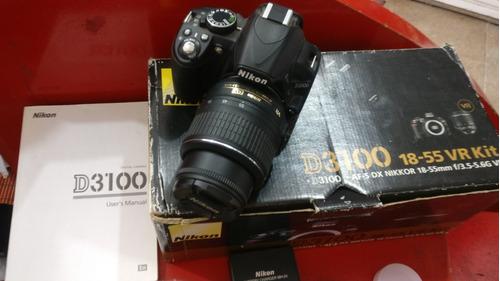 Nikon D3100 Con Lente Nikon Dx 18-55 Mm Impecable!!!