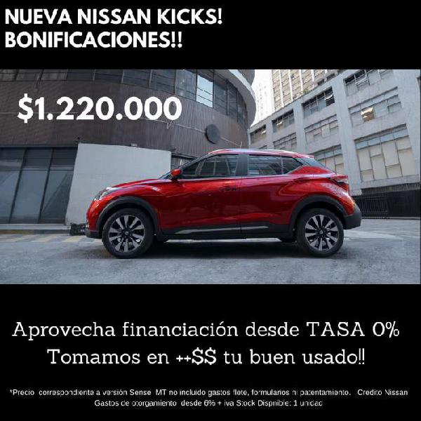 Nissan Kikcs Sense 1.6 Mayo Bonificada!