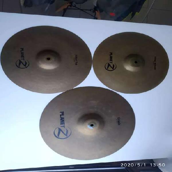 Platillos de batería zildian hi hat y crash