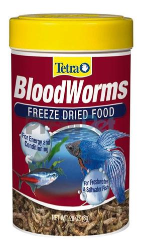 Tetra Bloodworms Alimento 8 Gr Larvas De Mosquito Bettas