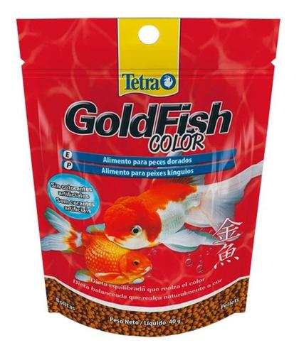 Tetra Goldfish Color 220g Alimento Flote Carassius Agua Fria
