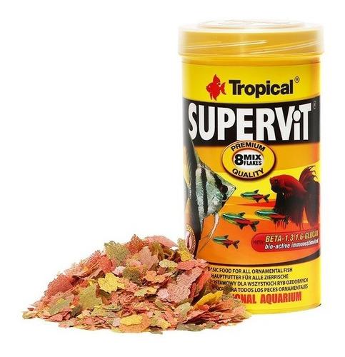 Tropical Supervit 100gr 8 Tipos De Escamas Vitaminas Polypte