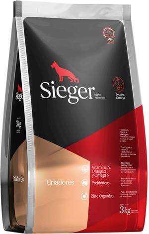 alimento sieger criadores n15kg +3kg gratis