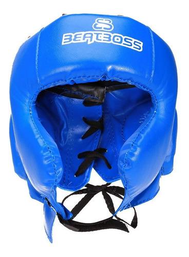 Cabezal Beatboss Pomulo Orejera Azul Box Kick Boxing Oferta
