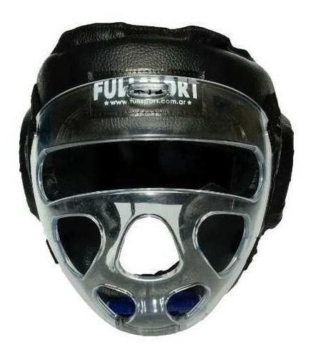 Cabezal Boxeo Con Mascara Protección Full Sport Máx