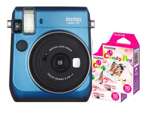 Camara Fujifilm Instax Mini 70 Azul 20 Fotos Cuotas