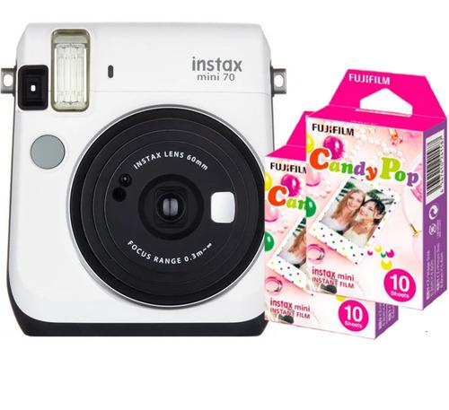Camara Fujifilm Instax Mini 70 Blanca 20 Fotos Cuotas