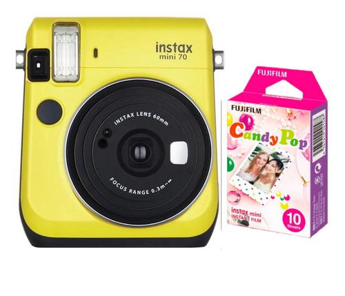 Cámara Fujifilm Instax Mini 70 Amarilla 10 Fotos Cuotas