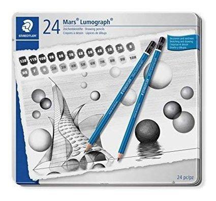 Lapices Staedtler Lumograph Lata X24 Graduaciones Microcentr