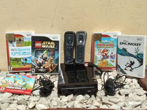 Nintendo Wii - Consola De Juegos + 5 Juegos Originales