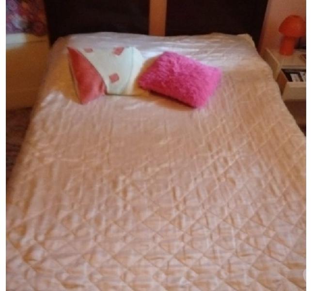 VENDO CAMA DE 2 PLAZAS CON RESPALDO