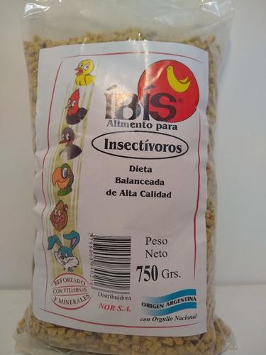 Alimento Aves Insectívoro Zorzal, Calandria Ibis 750 Gr