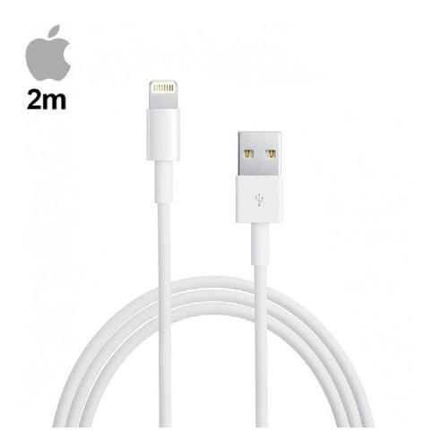Cable Lightning Blanco 2 Metros P/ iPhone 5 6 7 8 O X