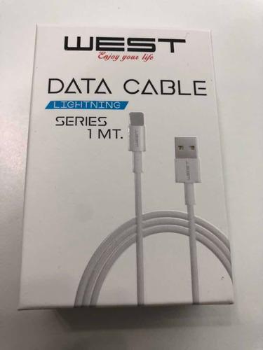 Cable Usb Para iPhone West Lightning 1m Blanco