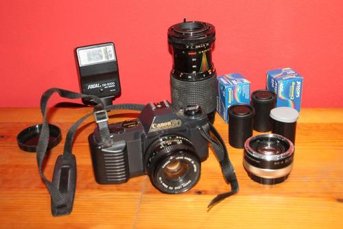 Camara Canon T50 Reflex Lentes 200mm+50mm+tele 2x +flash