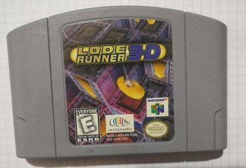 Juego Lode Runner 3-d De Nintendo 64 Original