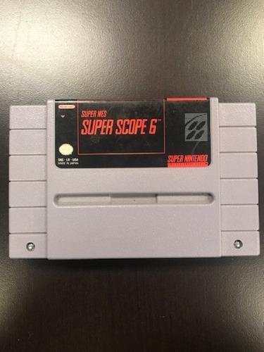 Juego Original Super Nintendo Snes - Super Scope 6 + Manual