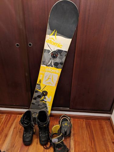 Tabla Snowboard Atomic + Botas Burton + Agarres/fijaciones