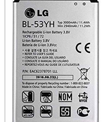Bateria LG G3 Bl-53yh 100 % Original D855, Nueva Sellada
