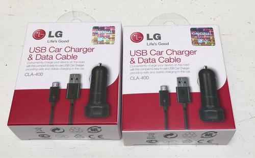 Cargador Auto LG G3 G4, 100 % Original LG 1,5mah C/cable Usb