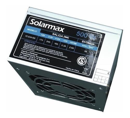 Fuente 500w Solarmax Sata Cooler 8cm