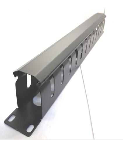 Organizador De Cables Para Rack Con Tapa 1 Unidad.