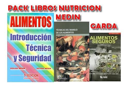 Pack Nutricion Medin Alimento Y Garda Tecnicas Libros Nuevos