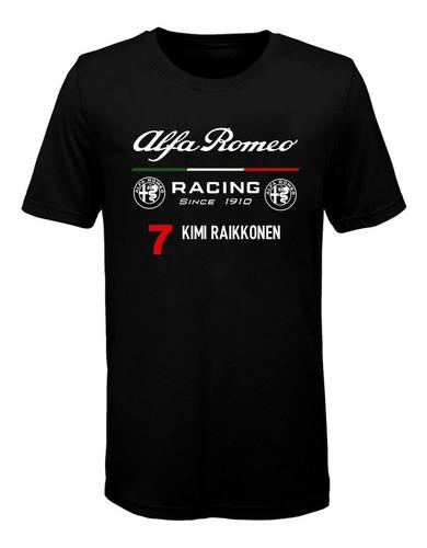 Remera Formula 1 (011) Alfa Romeo Racing #7 Kimi Raikkonen