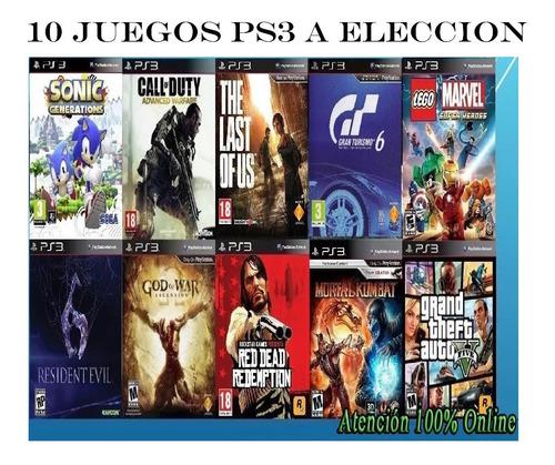 10 Juegos Ps3 A Eleccion - Super Combo. Leer Descripcion