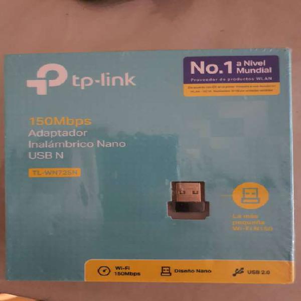 ADAPTADOR USB WIFI TP LINK W725 150 MPS, NUEVOS SELLADOS
