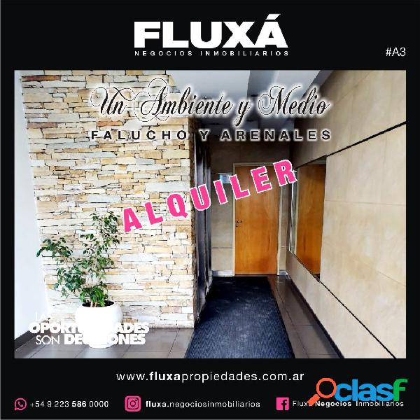 ALQUILER Departamento 1 Ambiente y Medio - Falucho y